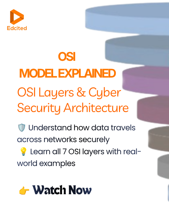 Edcited_'s tweet photo. Master the backbone of Networking &amp; Cyber Security! 🌐🔒
Watch the full video here: https://t.co/TK49vDbfUd

#OSIModel #CyberSecurity #Networking #ComputerNetworks #TechEducation #LearnNetworking #InformationSecurity #Edcited #TechCareers #CyberSecurityArchitecture https://t.co/RfN7kboAdU