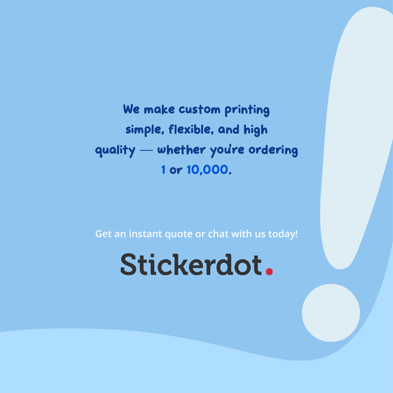 StickerDot's tweet photo. Putting off custom stickers because you think the minimum order is too high? 🤔

Before you wait until you need hundreds, have a look at what's actually available.

Swipe through, then get a quote 👉 https://t.co/fyI5eQePDY

#customstickers #paperstickers #PrintedByStickerDot https://t.co/hwrlepffq4
