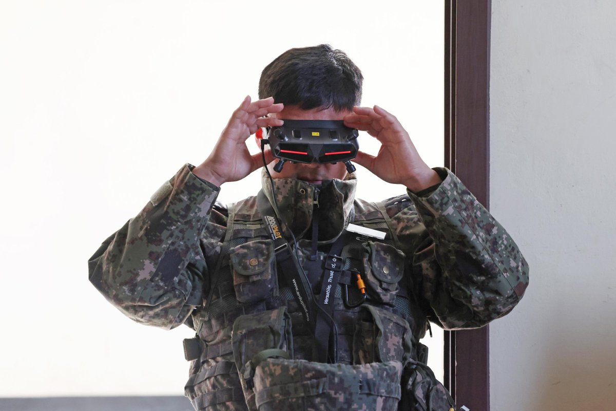 MarioNawfal's tweet photo. 🇰🇷🇮🇷 South Korea just unveiled its newest suicide drone, a reverse-engineered copy of Iran's Shahed-136.

Russia has launched over 57,000 Shahed-type drones at Ukraine since late 2022. They were Iran's workhorse in its own latest war.

Defense Min. Ahn Gyu-back announced South Korea will accelerate fielding the K-Lucas, citing how cheap drones have rewritten modern warfare.

And how North Korea keeps expanding its own unmanned arsenal.

The scale of the buildup is staggering: 20,000+ low-cost drones by 2030, AI-powered drone swarms in development, and a goal of training 500,000 "drone warriors" so every soldier can fly one.

A weapon Iran built to terrorize from the skies just became the blueprint for one of America's most advanced military allies.

Source: Anadolu Agency / Writer: Michael