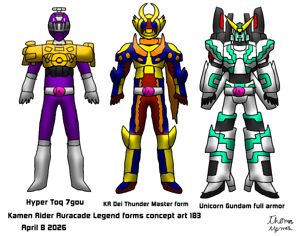 Thomasl964's tweet photo. Kamen Rider Auracade legend forms concept art 183 #drawings #characterart #characterdesign #oc #originalcharacter #kamenrider #fanart #fanartfriday #art #conceptart #digitalart #kamenriderdecade #crossover #decade #supersentai #gundam #dei #unicorngundam #toqger https://t.co/Lap6Oj5VbV