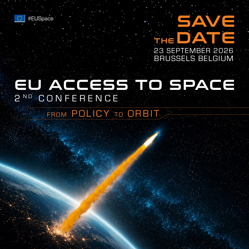 defis_eu's tweet photo. 📅 Save the Date!
The 2nd Access To Space Conference is coming soon.

Join the #EUSpace community to discuss:
🚀 Institutional launch demand
💡 Next-generation launchers
🏗️ Ground infrastructure

📍 Solvay Library, Brussels
Registration opens soon!

🔗 https://t.co/5691tQSe2Q https://t.co/U6PuKfnipt