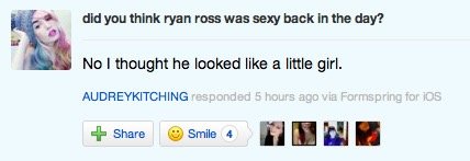 catmisado's tweet photo. in honor of Audrey Kitching's birthday I need everyone in panictwt to see what she thought about Ryan Ross https://t.co/f9RBXWIxlf