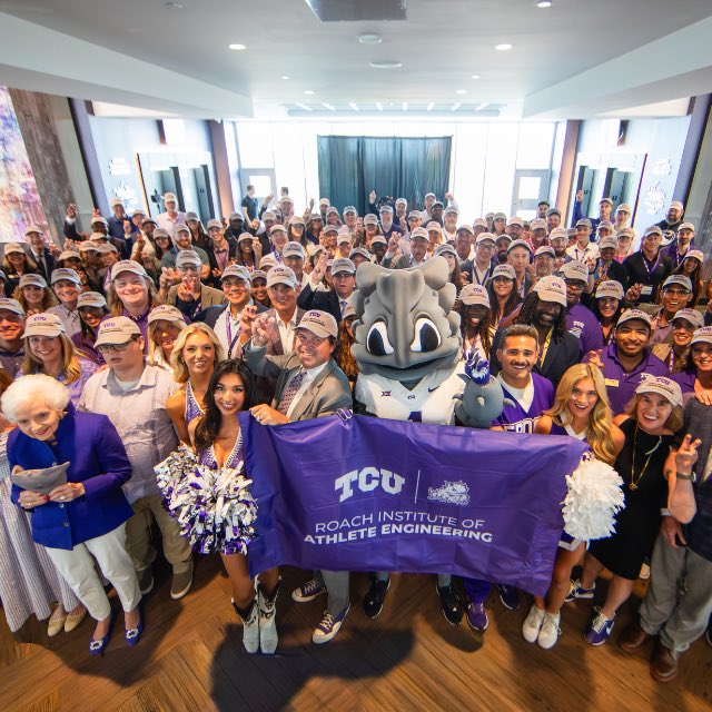 rousseau_phd's tweet photo. π£ Introducing the @TCU Roach Institute of Athlete Engineering.
π https://t.co/dkoVepQVtr
The future of Human Performance is at Texas Christian University.
#LeadOnTCU #GoFrogs πΈ
Daniel W. Pullin | Reuben F. Burch V | Research at TCU https://t.co/8aC8DwdOWP