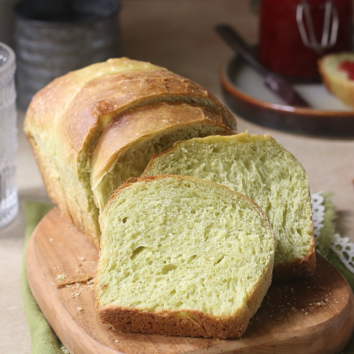 liadjoen's tweet photo. 2nd trial sourdough shokupan. Pake endapan pandan yg kapan itu 😬 Alhamdulillaah masih bagus ngga berubah aroma &amp; tekstur. https://t.co/7h2a9rCbNX