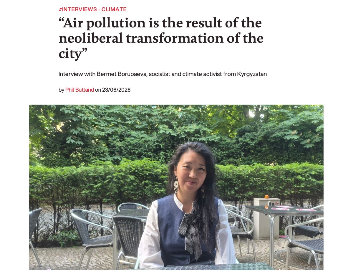 EurasianClimate's tweet photo. Check out Bermet's most recent interview with @LeftBerlin (link in first comment). https://t.co/ul1JeKO5zV