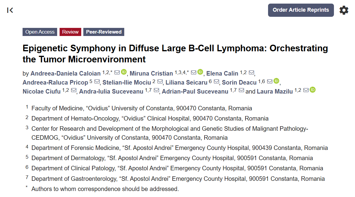 Biomed_MDPI's tweet photo. ๐ SPECIAL INTEREST | A compelling read for focused research areas
๐ Epigenetic Symphony in Diffuse Large B-Cell Lymphoma: Orchestrating the Tumor Microenvironment
๐ https://t.co/GlnYSYLMmj
#SpecialInterest #DeepDive
@MDPIOpenAccess @MDPIBiologySubj https://t.co/k9hzIehg93