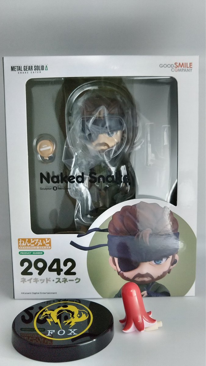 Flying_Pig_Boss's tweet photo. 我が家にもねんどろいどネイキッド・スネークが到着しました。
｢生き抜きたいなら、食べることだ。｣ https://t.co/4HkQyk7p4z