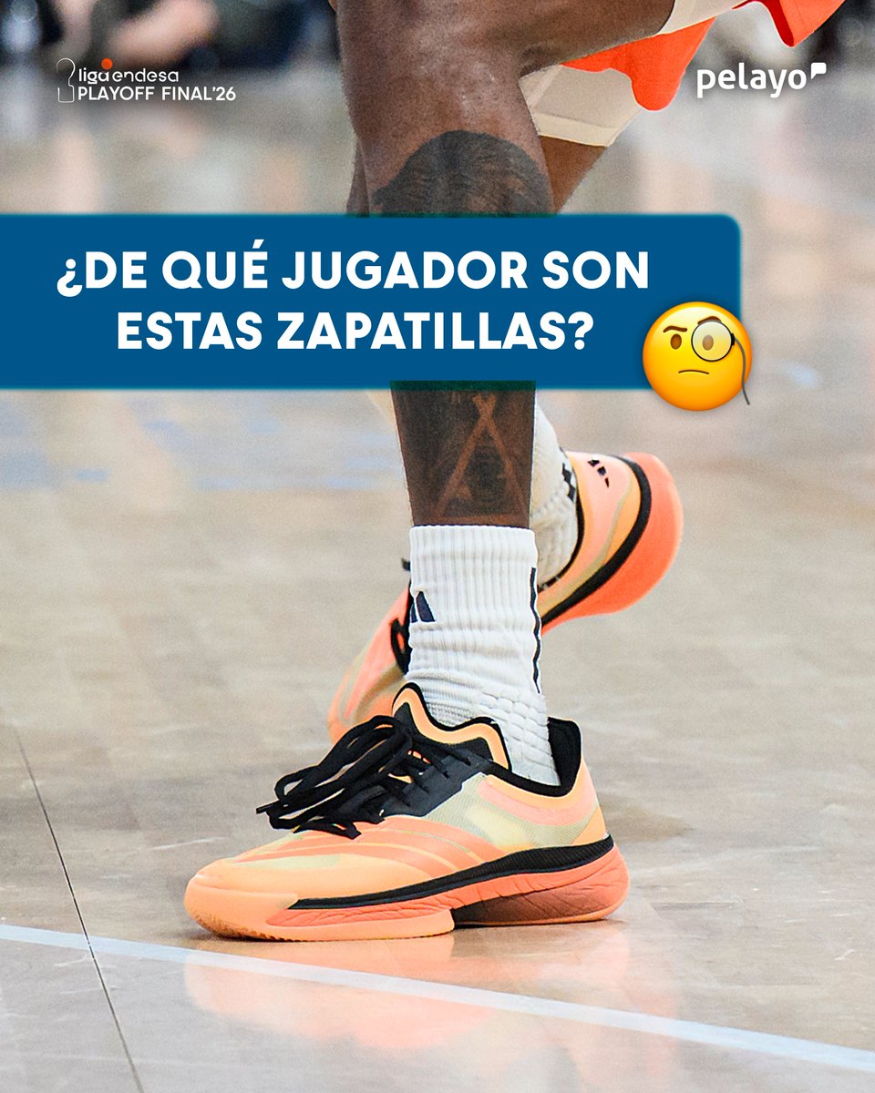 ACBCOM's tweet photo. 🔵 ¿Te atreves con el reto de 𝙚𝙣 𝙡𝙤𝙨 𝙯𝙖𝙥𝙖𝙩𝙤𝙨 𝙙𝙚... @Pelayo_Seguros?
¿Serás capaz de adivinar a qué jugador de la Final del #PlayoffLigaEndesa pertenecen estas zapatillas? 🧐
¡Te leemos en comentarios! 👀 https://t.co/VNFmfeXGhM
