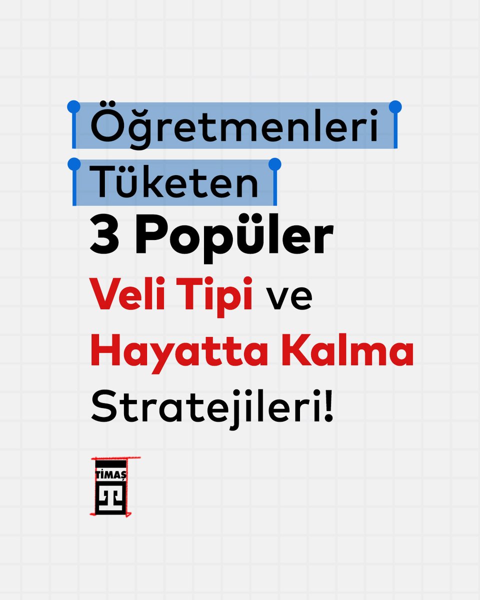 timasyayingrubu's tweet photo. Öğretmenleri Tüketen 3 Popüler Veli Tipi ve Hayatta Kalma Stratejileri!

1️⃣Tip 1 - Helikopter Veli

Çocuğun oturma düzeninden yiyeceği porsiyona, teneffüste basacağı basamaktan arkadaş seçimine kadar her şeye müdahale eder. Çocuğun bağımsızlaşmasına fark etmeden engel olur.

Bu durum karşısında nazikçe ama kararlılıkla sınır koyun. "Çocuğunuzu ne kadar çok sevdiğinizi görüyorum ancak okulda bağımsızlık kazanması ve kendi kararlarını verebilmesi için bu sınırları korumalıyız," yaklaşımını benimseyin.
