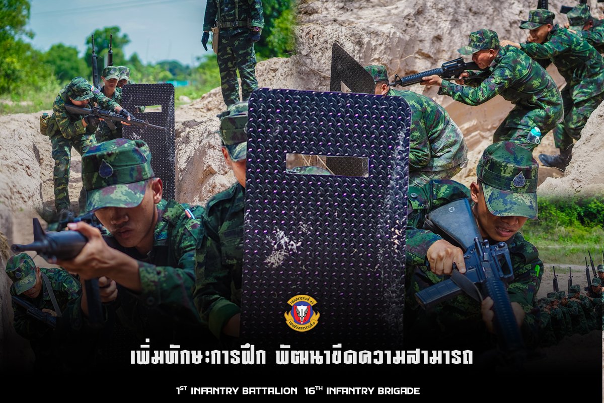 BINF161's tweet photo. หน่วยฝึกทหารใหม่ ร.16  พัน.1 ดำเนินการฝึกทหารใหม่เฉพาะหน้าที่ โดยการสอดแทรกการฝึกเพื่อเสริมสร้างความพร้อมทางยุทธวิธี ในการฝึกการฝึกกวาดล้างคูติดต่อ 
#กองพันทหารราบที่1กรมทหารราบที่16
#กองพลทหารราบที่6
#กองทัพภาคที่2
#มาตรฐานกองทัพบก
#ยกระดับการฝึก
#น้องคนเล็ก
#bootcamp169 https://t.co/OhFiCGpZIL