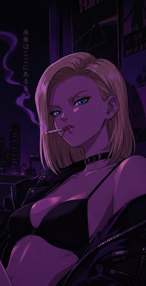 AnimeGGx's tweet photo. Nights. 🖤🌙
#androide18 #dragonballz #anime https://t.co/GBI0Hlztpv