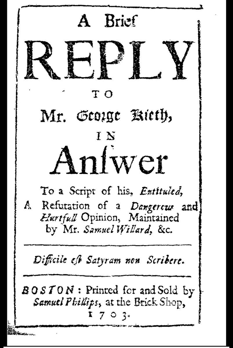 1six8nine's tweet photo. "It is a commonly received Doctrine, in the most of our 𝘗𝘳𝘰𝘵𝘦𝘴𝘵𝘢𝘯𝘵 𝘊𝘩𝘶𝘳𝘤𝘩𝘦𝘴 and 𝘈𝘤𝘢𝘥𝘦𝘮𝘪𝘦𝘴, That God concurs unto every operation of Second Causes, so as, immediately, and by himself, to influence upon every action of the Creature, and consequently into every effect, and so is the Immediate principal, and whole cause of that action and effect, as he is the first cause, as well as the Creature is, as the second cause: and that there is, not only a simultaneous, but also a previous Concurse, or rather Precurse of God to be acknowledged. And Dr. 𝘛𝘸𝘪𝘴𝘴𝘦 bringeth in 𝘈𝘳𝘮𝘪𝘯𝘪𝘶𝘴 himself acknowledging, 𝘛𝘩𝘢𝘵 𝘎𝘰𝘥𝘴 𝘤𝘰𝘯𝘤𝘶𝘳𝘳𝘪𝘯𝘨 𝘵𝘰 𝘵𝘩𝘦 𝘢𝘤𝘵 𝘰𝘧 𝘴𝘪𝘯, (𝘪.𝘦. 𝘵𝘰 𝘵𝘩𝘦 𝘢𝘤𝘵 𝘸𝘩𝘪𝘤𝘩 𝘪𝘴 𝘴𝘪𝘯𝘧𝘶𝘭𝘭, 𝘰𝘳 𝘵𝘰 𝘸𝘩𝘪𝘤𝘩 𝘴𝘪𝘯 𝘥𝘰𝘵𝘩 𝘢𝘥𝘩𝘦𝘳𝘦) 𝘪𝘴 𝘯𝘦𝘤𝘦𝘴𝘴𝘢𝘳𝘺, 𝘧𝘳𝘰𝘮 𝘵𝘩𝘦 𝘯𝘢𝘵𝘶𝘳𝘦 𝘰𝘧 𝘵𝘩𝘦 𝘊𝘳𝘦𝘢𝘵𝘶𝘳𝘦, 𝘢𝘯𝘥 𝘵𝘩𝘦 𝘓𝘢𝘸 𝘰𝘧 𝘊𝘳𝘦𝘢𝘵𝘪𝘰𝘯; 𝘢𝘯𝘥 𝘵𝘩𝘢𝘵 𝘵𝘩𝘦 𝘋𝘪𝘷𝘪𝘯𝘦 𝘔𝘰𝘳𝘢𝘭 𝘓𝘢𝘸 𝘱𝘳𝘰𝘩𝘪𝘣𝘪𝘵𝘪𝘯𝘨 𝘰𝘧 𝘴𝘪𝘯, 𝘤𝘢𝘯𝘯𝘰𝘵 𝘵𝘢𝘬𝘦 𝘰𝘧𝘧 𝘵𝘩𝘪𝘴 𝘢𝘴𝘴𝘪𝘴𝘵𝘢𝘯𝘤𝘦. And reason it self tells us, that the Creature, which dependeth entirely upon God, both for the upholding of its being, and for all its actions, cannot possibly so much as think one thought, without this concurse; nor can it maintain its order of causality it without such a precurse."

— Samuel Willard, 27.
