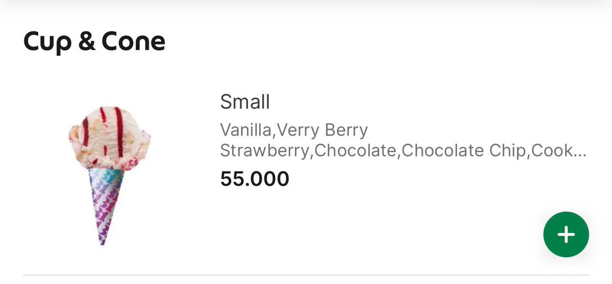 Asunazr's tweet photo. Merasa ditipu sama staff Baskin Robbins 🥲
Harga asli 55k tp di charge 104k 😀
Jadi kemarin aku ke outlet yg di CP. Karena udh lama bgt ga ke baskin di indo, aku ga update harganya brp dan nanya harga ke staffnya (di menu TV adanya harga pint/quartz/galon). Staffnya info harga 2 scoop 115k, 1 scoop 104k. Dalem hati kok mahal ya, tp yaudah karna lagi pgn bgt jadi beli yg 1 scoop mint choco yg polosan.
EH TERNYATAAAA

Aku iseng cek di grabfood loh kok 1 scoop cuma 55k??? Pas cek struk tulisannya Fun Sundae Value Brownie, LOH MANA BROWNIENYA???? Ternyata menu yg di charge itu seharusnya ada topping2nya + waffle 😀😀😀

Harus banget ya staffnya bohong gini huhu. Padahal aku udh info cuma mau 1 scoop biasa aja. Udah coba complain ke IGnya baskin tapi ga di respon udh 4 hari.
What do you guys think?

cc : mongkidu