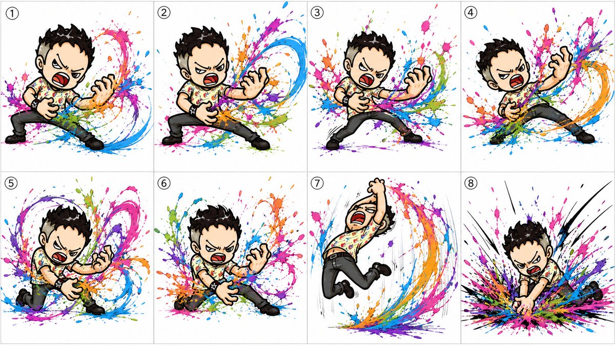 Chibi Air Guitar Storyboard