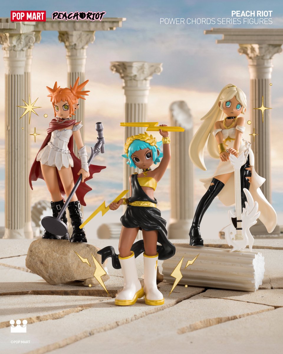 POPMARTGlobal's tweet photo. Legends take the stage.

#POPMART #PeachRiot #PowerChordsSeries #arttoys #Figures https://t.co/5yHmiJagQp