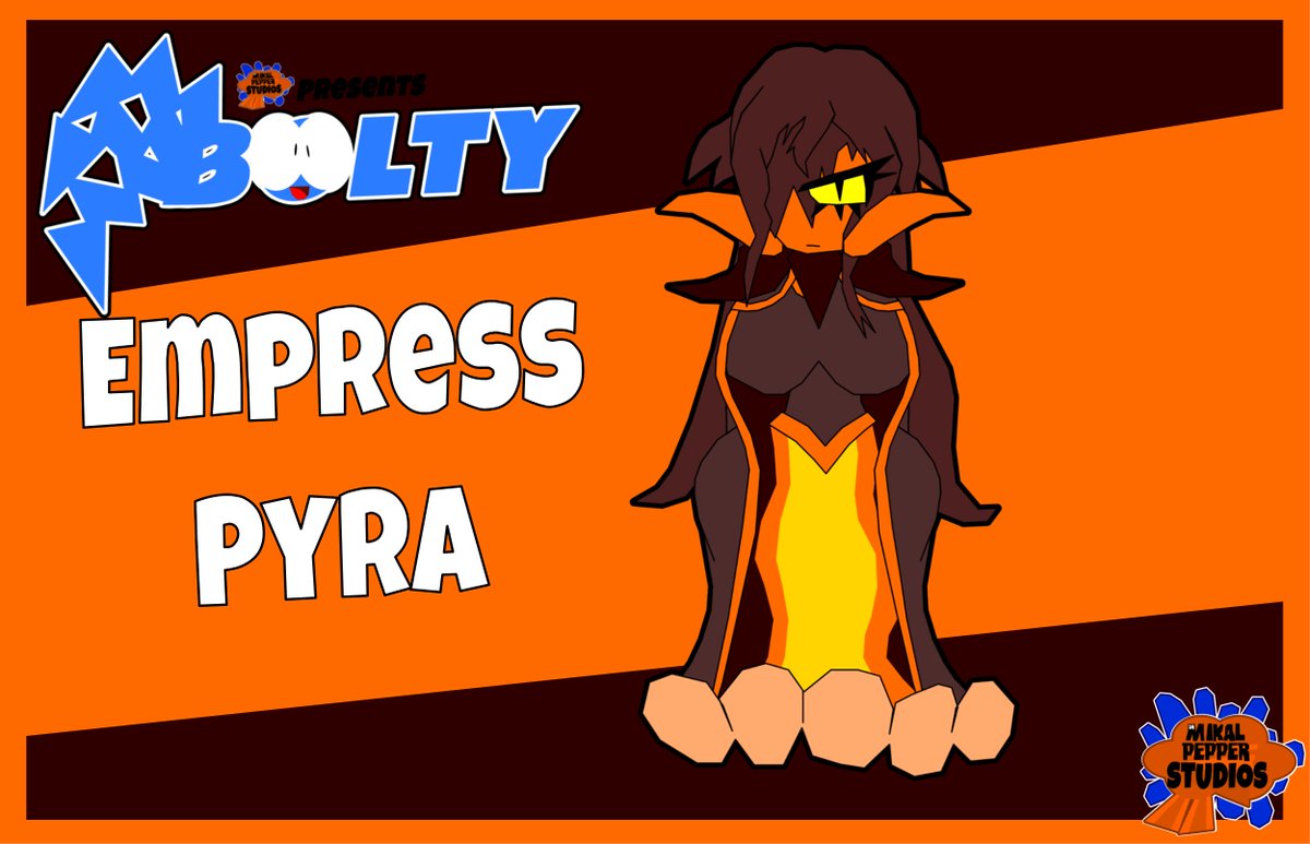 DrmikalPepper's tweet photo. BOLTY: Empress Pyra
#oc #ocart #DigitalArtist #DigitalArt #DrMikalPepperStudios #BOLTY #refsheet #cartoonart #Indieanimation #Indiart https://t.co/GjqqEJdAu3