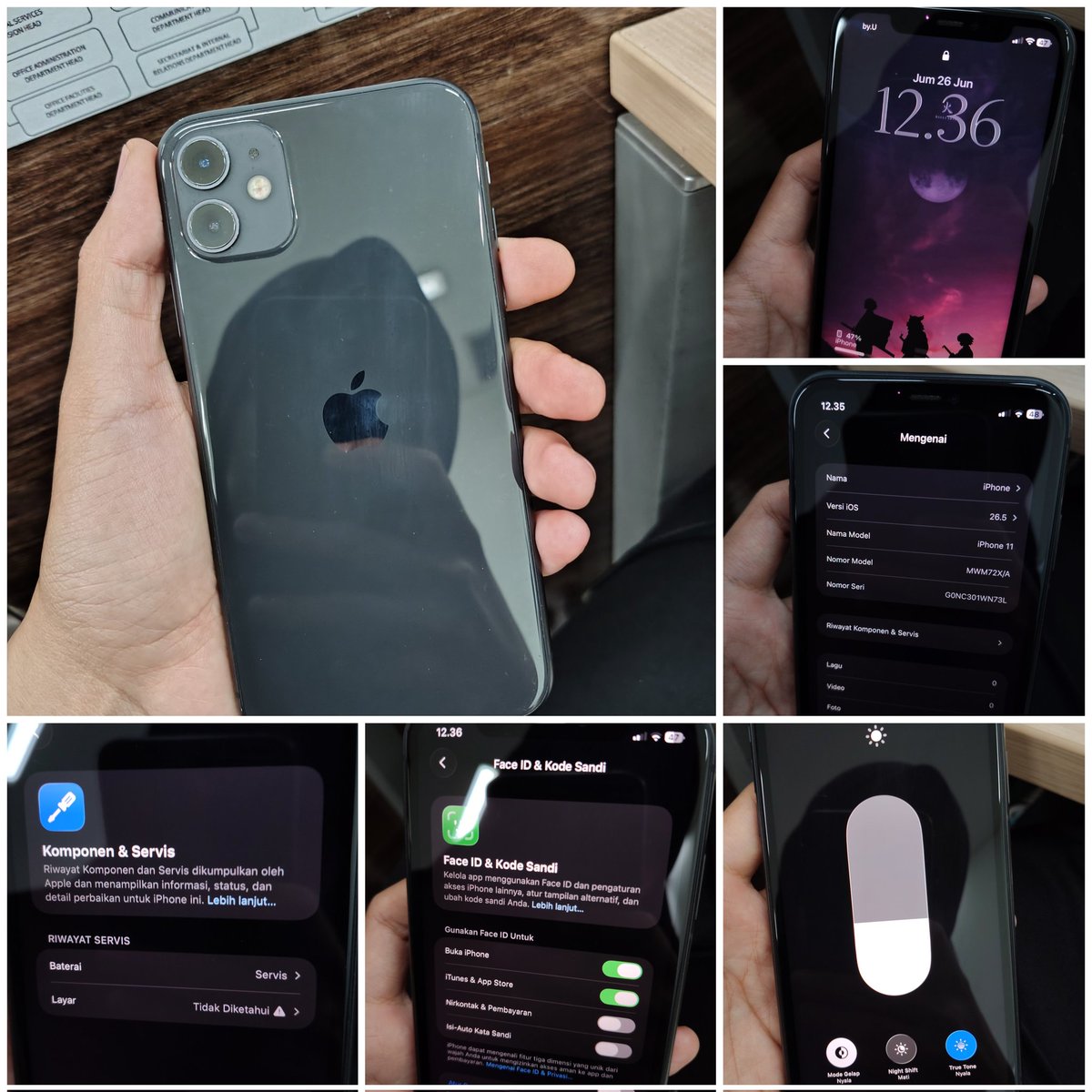 titaniasaf's tweet photo. @beanfluers BUKAN BUAT YG MENDANG MENDING.
UTAMAIN FUNGSI.
WTS IPHONE 11 256GB 
INTER ALL OPERATOR WHITELIST (Hp lama sblm ada cukai)
LECET2 PEMAKAIAN CASE
LCD GANTIAN BAGUS 
(TRUE TONE ON; FACE ID ON)
BH 69% ORIGINAL

Harga 4,0 aja nett https://t.co/Arw9K6B20g