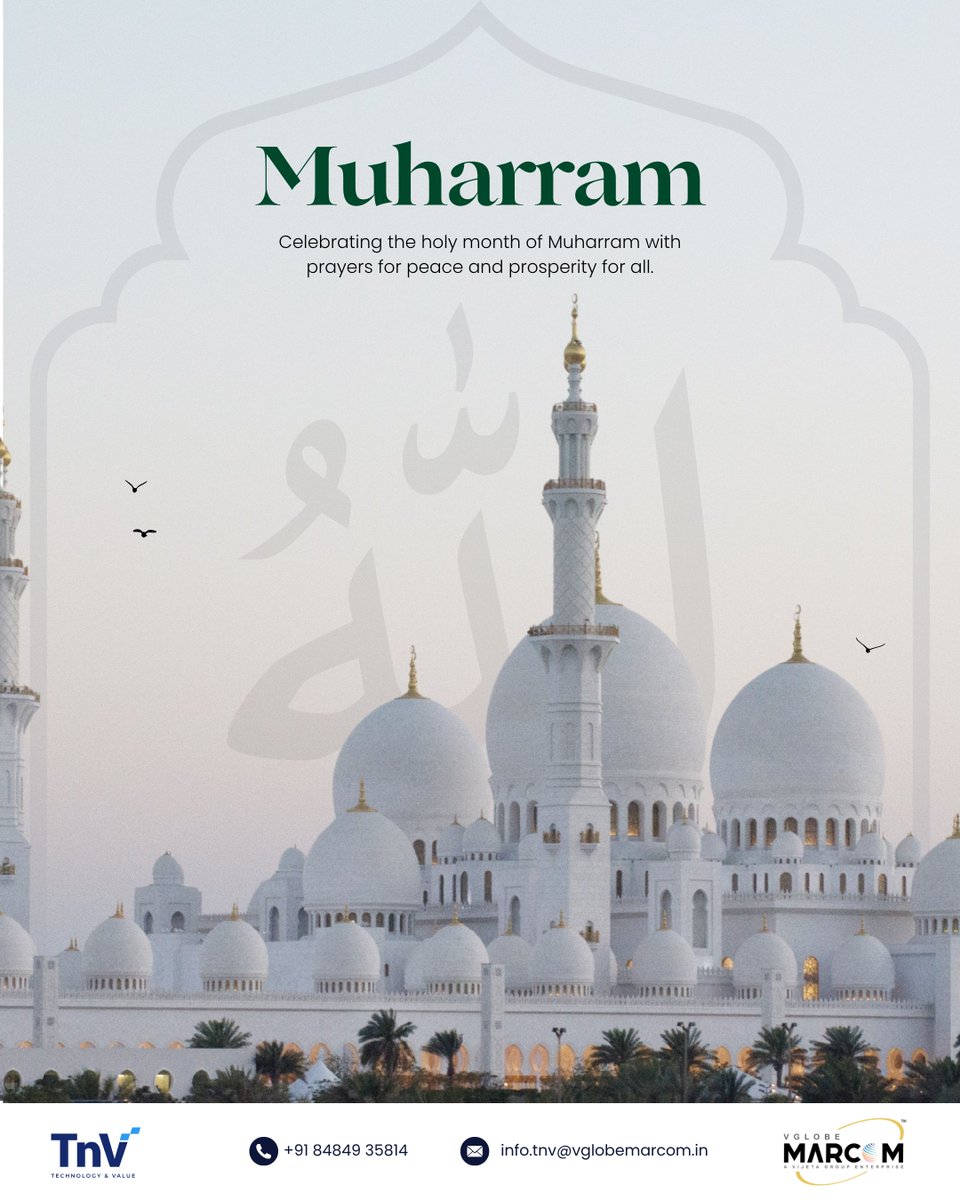 prasadshree11's tweet photo. Team TnV | VGlobe MarCom wishes you a peaceful Muharram. ✨
May this sacred occasion inspire peace, compassion, and strength, bringing harmony and blessings to all. https://t.co/XAE7lgl3Zz