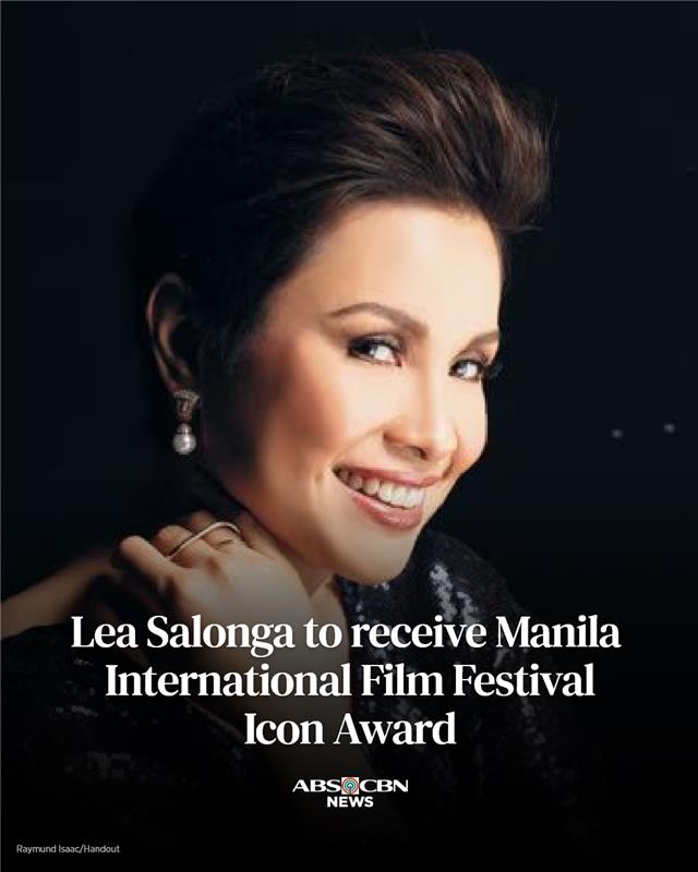 ABSCBNNews's tweet photo. From the Broadway stage to Hollywood 🎭🎬 

Lea Salonga adds another feather to her cap as the recipient of the Manila International Film Festival Icon Award.

Read: https://t.co/sc2aYsPoVH https://t.co/HRkQfhA1pU
