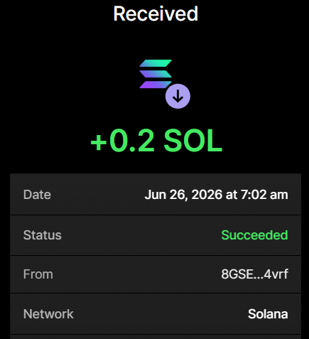 TrashPandaTPI's tweet photo. Purchase of 500,000 $TPI completed

Price: 0.2 SOL

Tx: https://t.co/82fwfxmsU5

8GSEA17P5SXttDVTcFdyQS6SENFubGgSok6sU2DP4vrf

1 SOL → 2.5M $TPI

Send SOL to:
yXK2tNd9FeZGBEATYZzZ68afKrMTjUg97Lje3ahDTfy

Retweet &amp; Drop Sol Address for $100 Airdrops https://t.co/KDPIYk6yb8