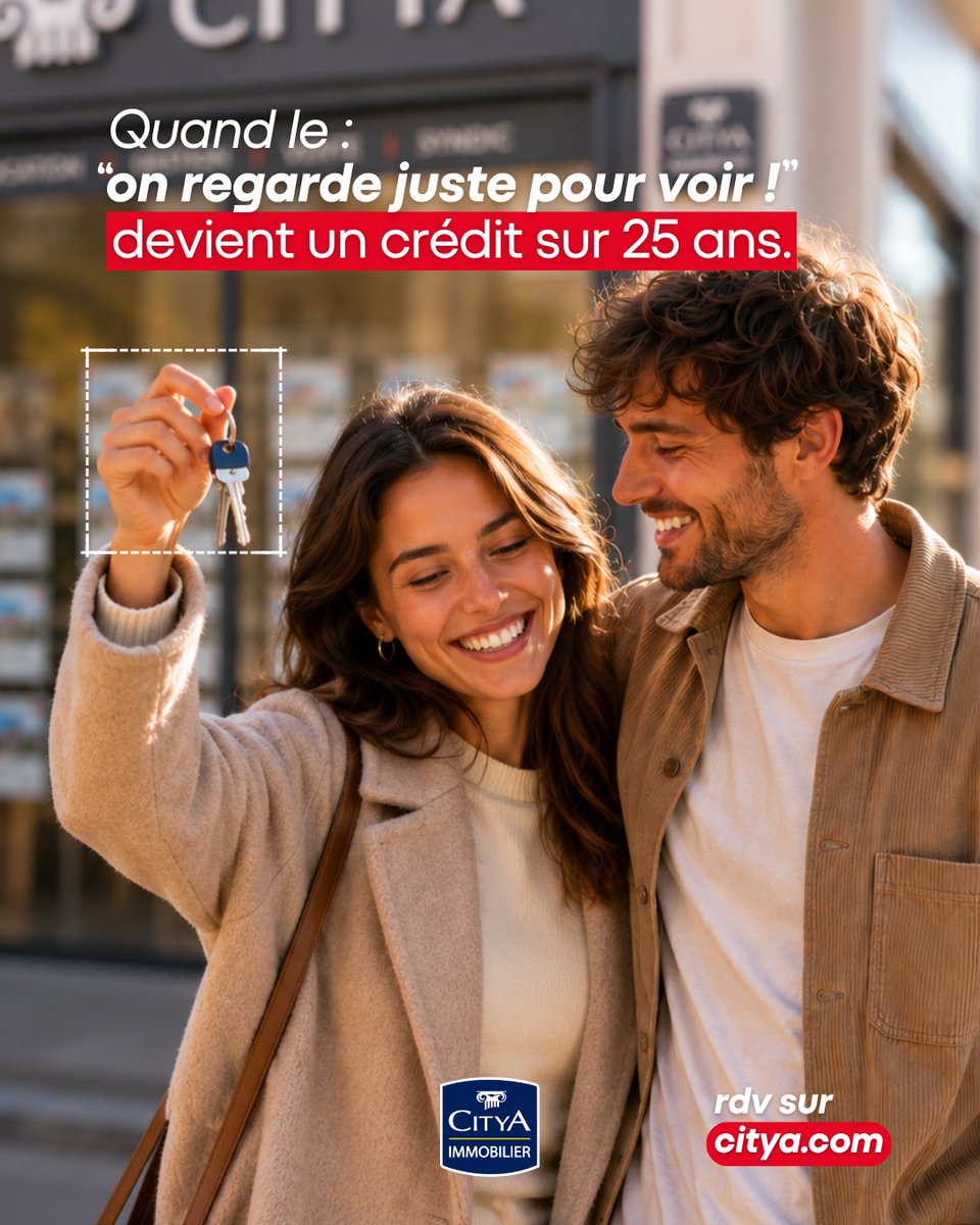 CITYAimmobilier's tweet photo. 👀 Ça commence toujours pareil…

« On regarde juste la vitrine… »

Et puis, sans vraiment s'en rendre compte :
📅 des visites,
🏡 la maison de vos rêves,
✍️ une offre d'achat,
💳 un prêt sur 25 ans…

Et si cette fois, le coup de cœur était le bon ?

👉 Retrouvez toutes nos annonces sur https://t.co/rdNHJ9LD2d.

#Immobilier #Maison #AchatImmobilier