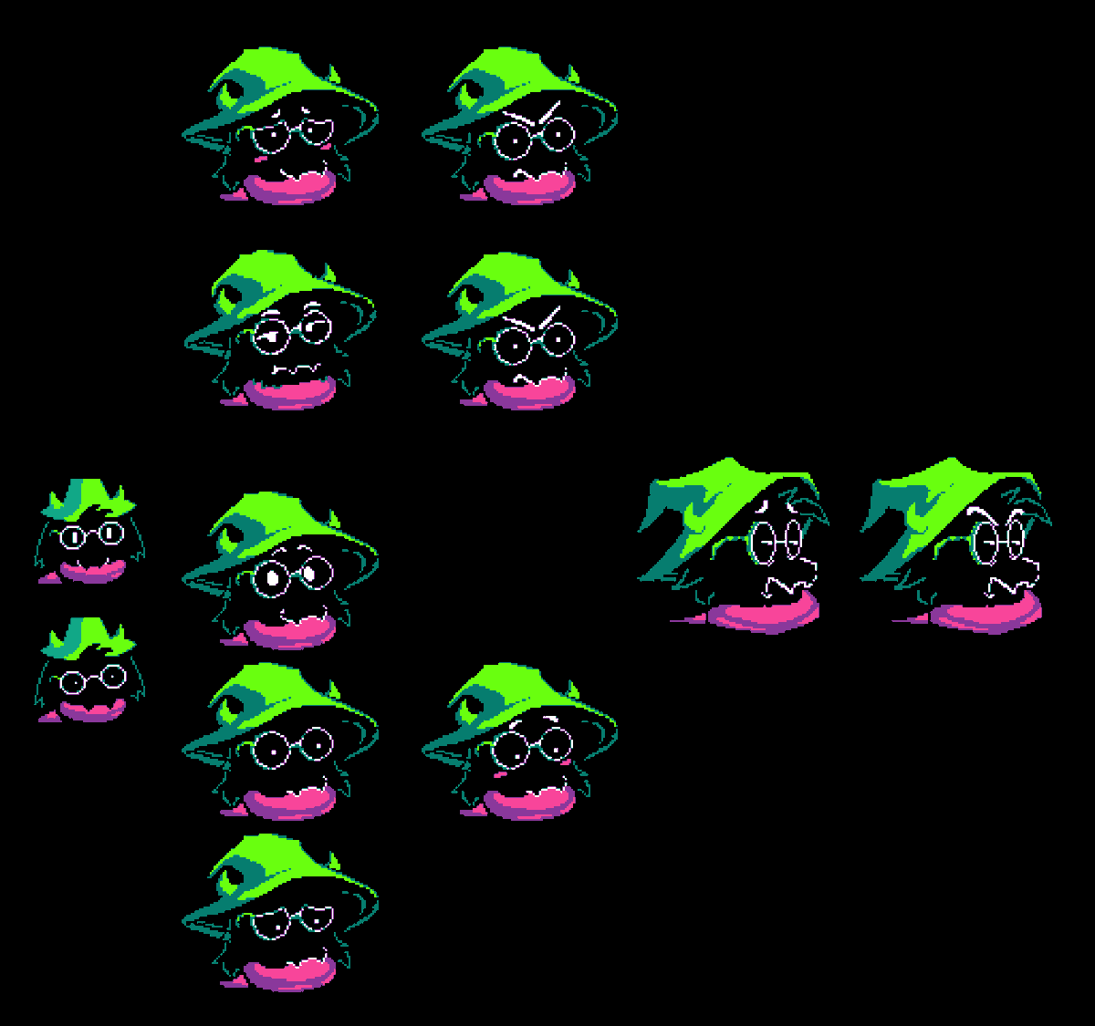 Sunset12594429's tweet photo. Stylized/reprised boxsprites #deltarune #deltarunespoilers https://t.co/Jsv7sPtyun