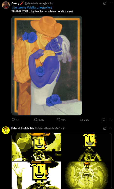 Notebook DELTARUNE SPOILERS tweet media