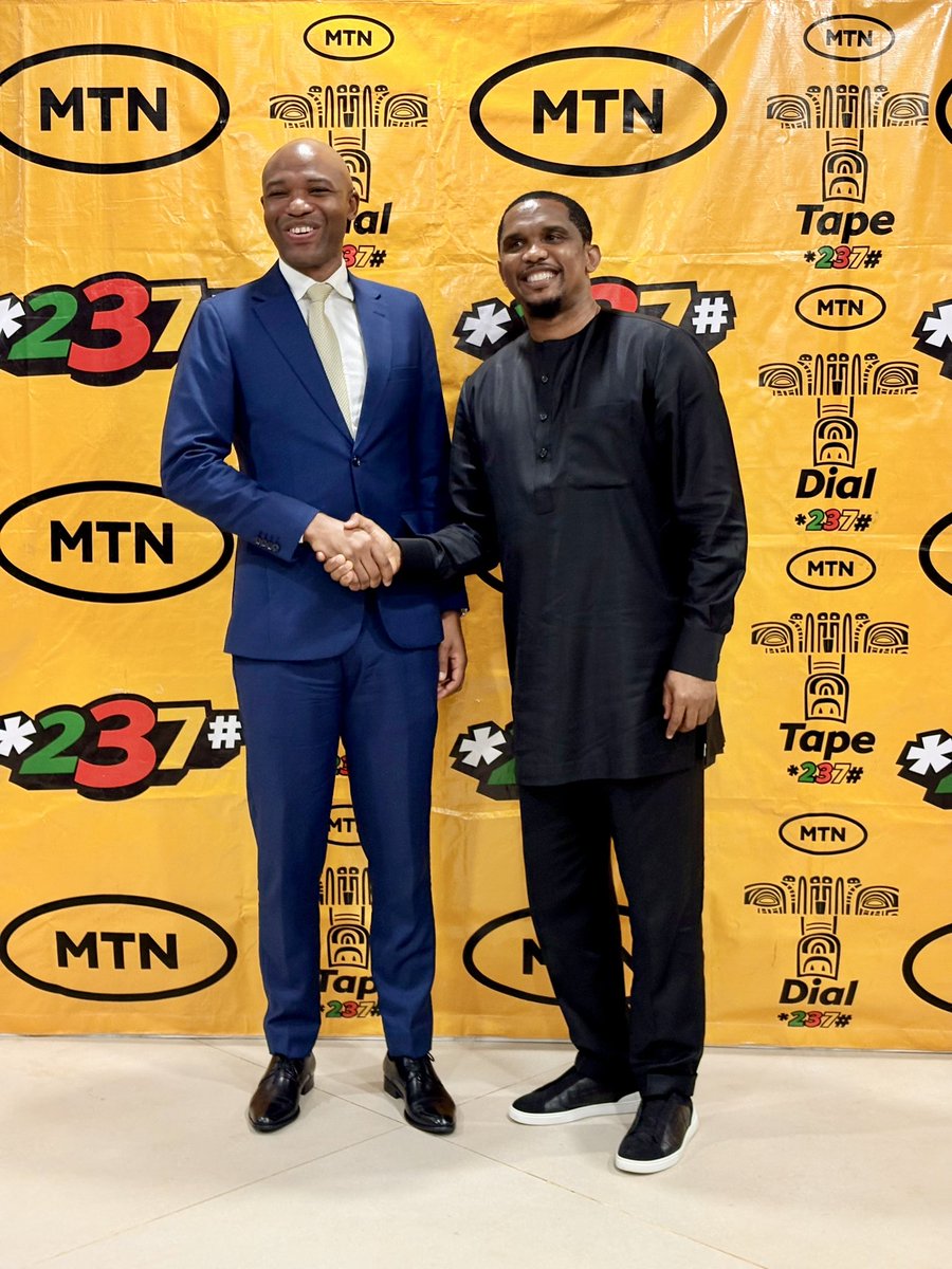 FecafootOfficie's tweet photo. Le Président de la FECAFOOT, @SamuelEtoo a reçu, ce jeudi au siège de la Fédération, une délégation de haut niveau de @MTNCameroon, conduite par son CEO. https://t.co/BYdfl6BXyZ