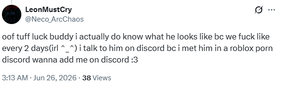 LivingAndrix's tweet photo. @Neco_ArcChaos @SapphirxToad @scootitwo @styrozcutter Going on my wall of crazy shit I didn't expect to read tonight. https://t.co/SJUnD5qiv8
