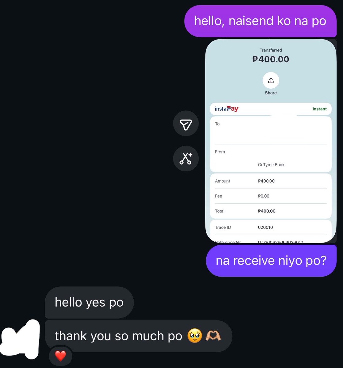 msgelaservice's tweet photo. 🚨  BEWARE 

@maiiyonaisse is a scammer. he might be karl mark pomarejos ‼️ https://t.co/zbBg1YAr7a