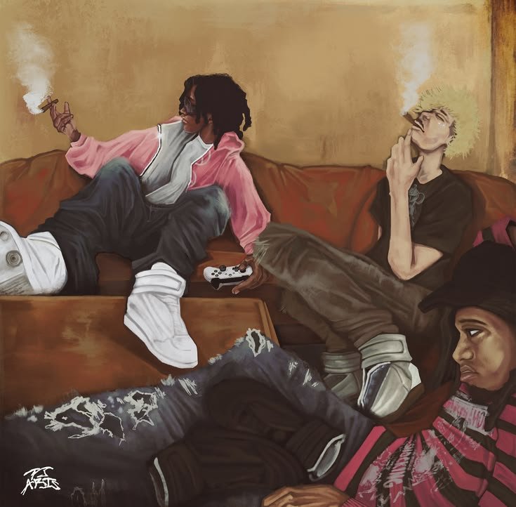 backriz_dub's tweet photo. Smoking weed while plottin and scheming with tha gang 😈 https://t.co/E0Qm6OxLJU