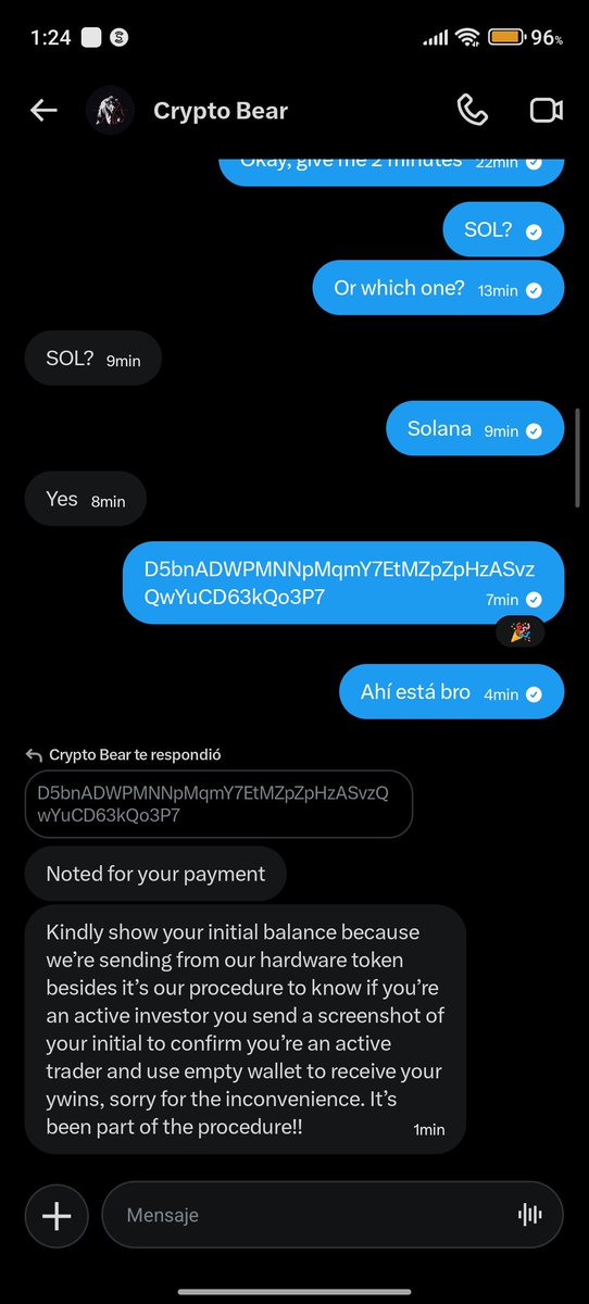 UlisesOc9's tweet photo. No caigan en estás pendejadas, nadie vendrá a regalarte dinero, todo éste tipo de cuentas solo quieren robarte, no caigas.

Don't fall for this nonsense, nobody is going to give you money, all these types of accounts just want to steal from you, don't fall for it. https://t.co/7ATwOeC5gk