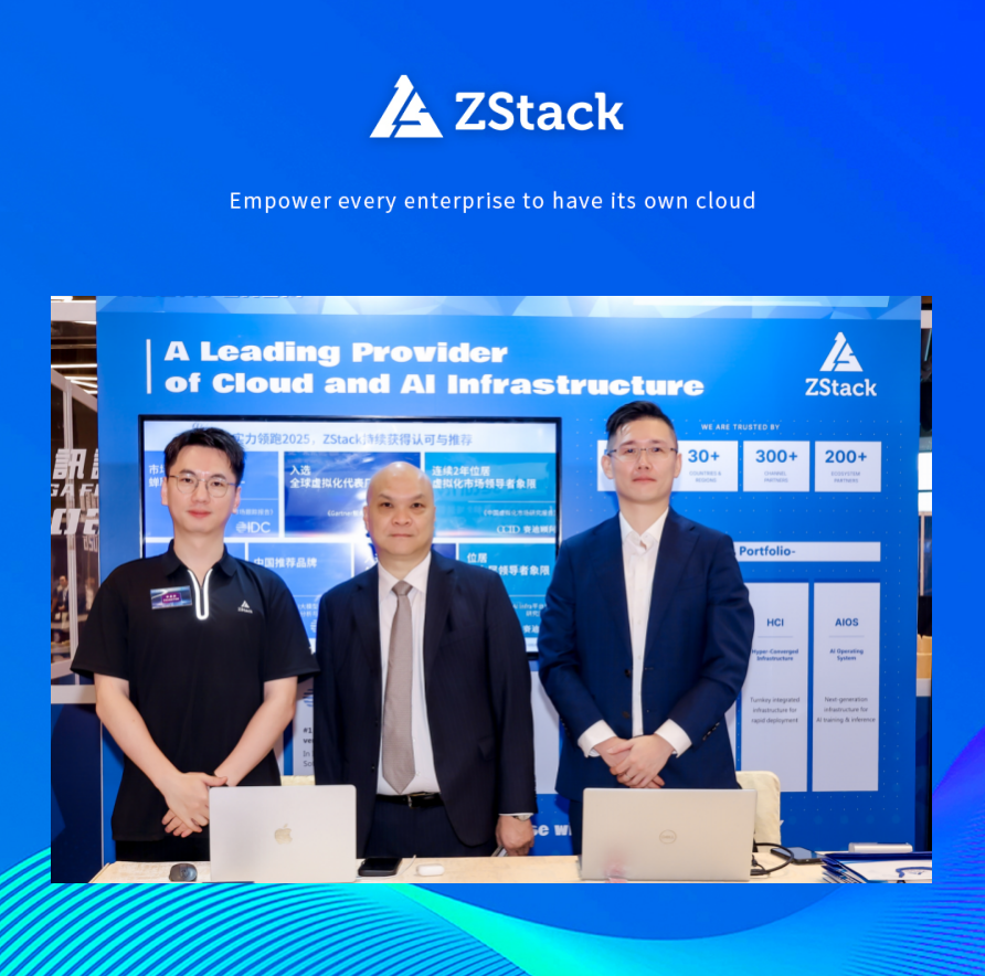ZStackCloud's tweet photo. In the AI era, computing power is productivity. 🚀
At NetCraft2026 &amp; Mega Forum, ZStack showcased our Cloud-Native Intelligent Computing Platform—delivering secure, efficient, and localized AI infrastructure for Macau’s government, finance, and tourism sectors. 🇲🇴 https://t.co/4GD2unYJoD