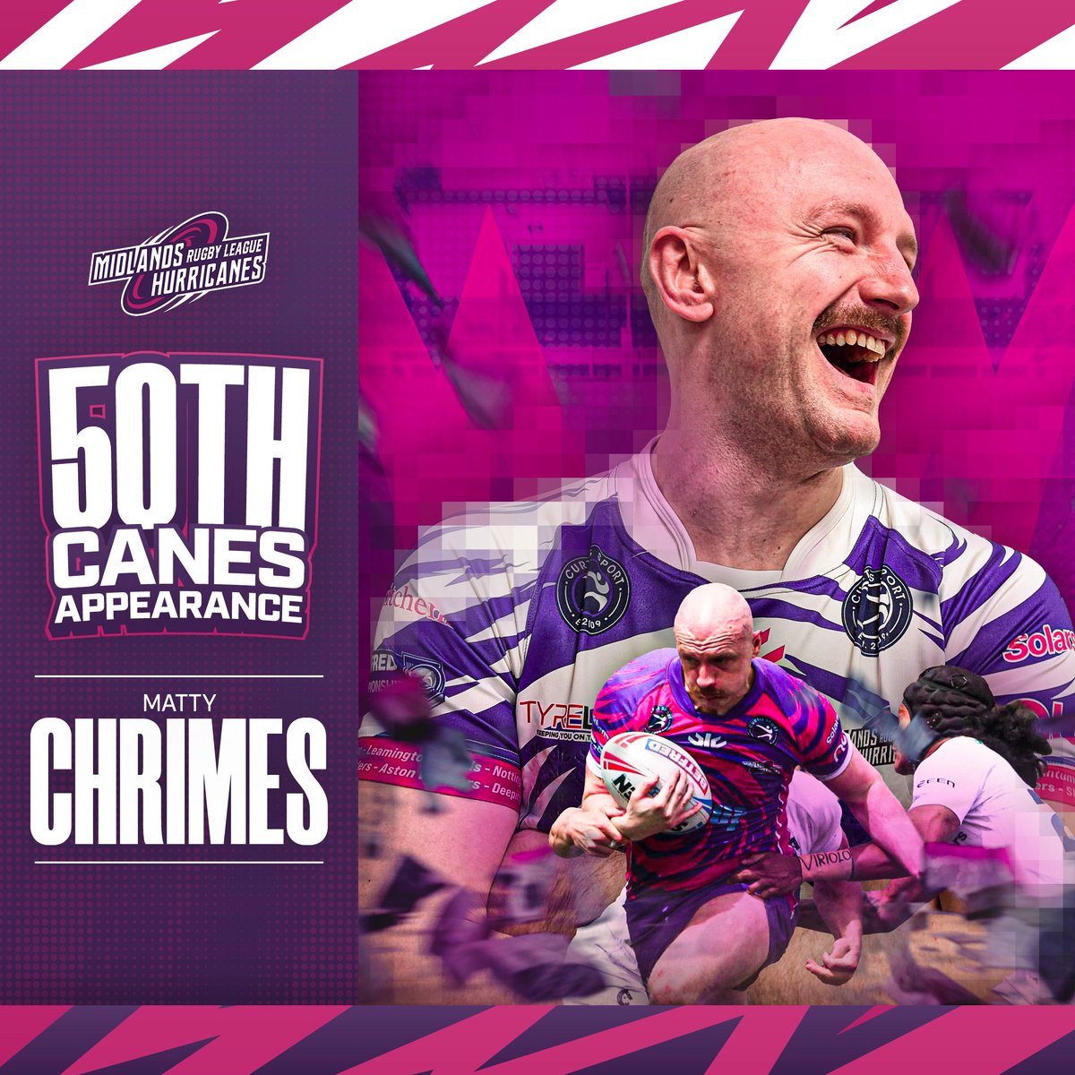 HurricanesRLFC's tweet photo. 🏆 We got to celebrate a milestone for @MattyChrimes on Tuesday as he took to the field for the 50th time in a Canes shirt! 

With the "poster boy" committed until 2028, will he join the coveted 100+ club? 

#ASTORMISCOMING https://t.co/dYY2i44WEK