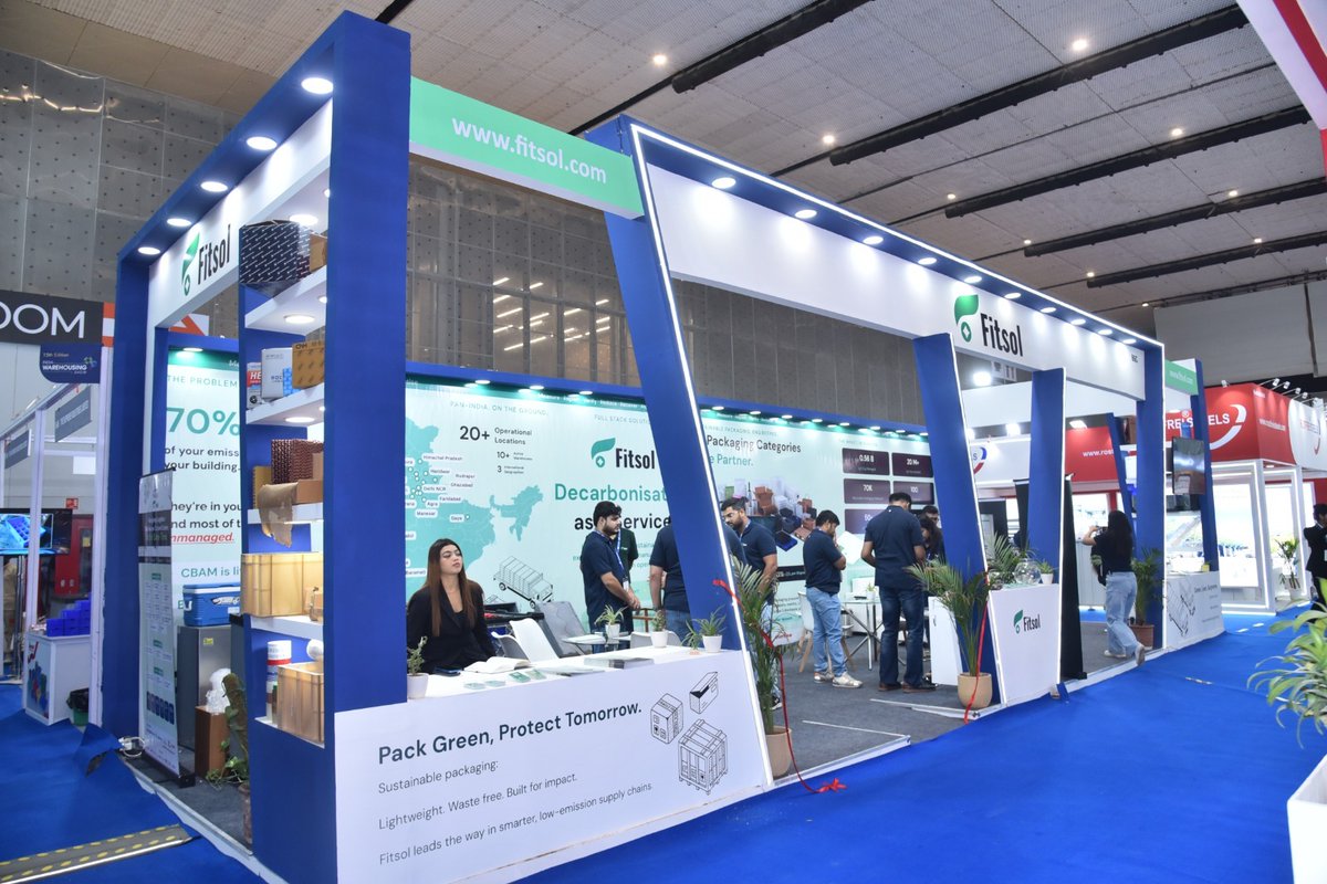 Fitsol_green's tweet photo. Day 2 at #IWS2026! The biggest question we're hearing?
How do you adopt sustainable packaging without higher costs or compliance headaches? Let's talk.
Visit Fitsol at Stall B6C | Yashobhoomi, New Delhi | 26 - 27 June
@anandpathak09 @akshaytandon08 

#fitsol #sustainablelogistics https://t.co/fUEKhU0ZUg