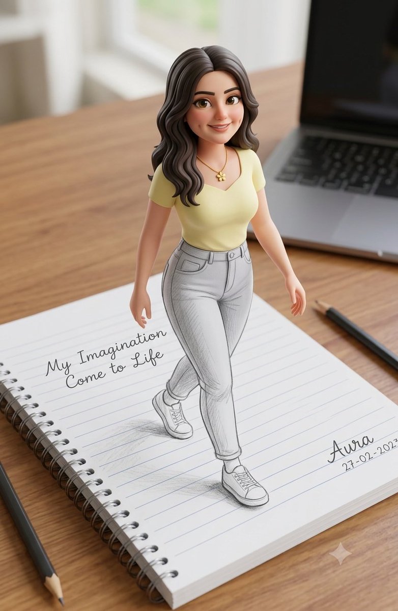 3D Illusion Sketch Portrait