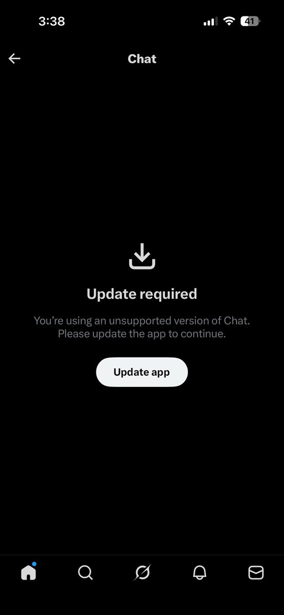 Not_Yo_Loverboy's tweet photo. In case anyone’s wondering why I haven’t responded! It’s not that I don’t want to but because I can’t without updating the app. Apple makes everything so complicated 💔🥺 https://t.co/e6UQgPMoNx