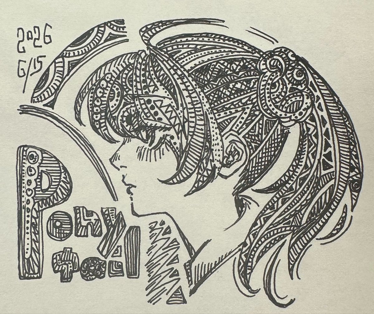KakekiKukek0's tweet photo. Pony tail
#イラスト　#illustration https://t.co/rgn48aUUFA