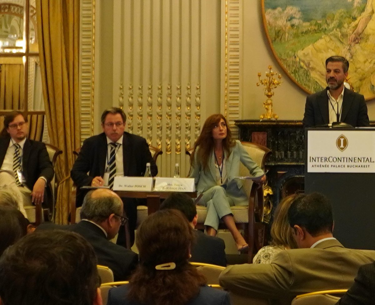 tgoudsouzian's tweet photo. Glad to have been invited to Bucharest to moderate a discussion exploring the Europe / Middle East relationship in an emerging multipolar world order. Sincere thanks to @EastEconomic for organizing this important event (at the iconic Athénée Palace InterContinental Bucharest) https://t.co/9FtvQmhfXr