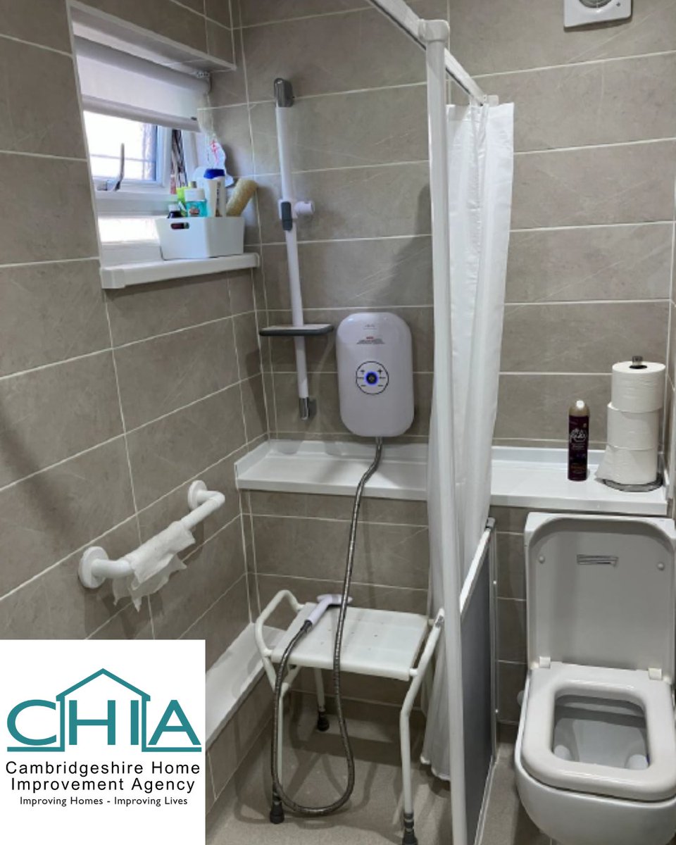 CambsHIA's tweet photo. This is one of around 200 level access showers we install each year to replace standard baths and help those who are unable to climb in and out of a bath shower more independently.

If you are struggling to bathe or shower, please contact Cambs HIA to learn more. https://t.co/Jxo6GmOx37