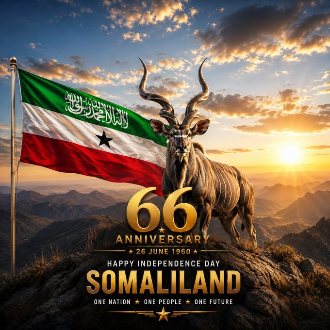 iamBrianBJ's tweet photo. To my somalilander friends, happy independence day

You can be so proud of the country you built up together, from the lawnessness of somalia and oppression under siad barre and isaaq genocide you rose and build up Somaliland to what it is today.

May your best days be ahead. Happy birthday Somaliland!