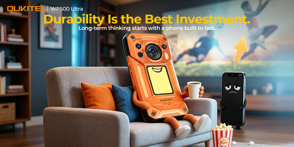 oukitelmobile's tweet photo. 💰📈With smartphone prices rising across the board, true long-termism means not blindly following the trends. 
🎯#OUKITELWP500Ultra is a safe tech investment that lasts a long time.

👉Get yours today：https://t.co/UuCsNvFvJR

#SmartphonePrice #OUKITELL #LongTermThinking #RuggedPhone #ValueForMoney #Durability