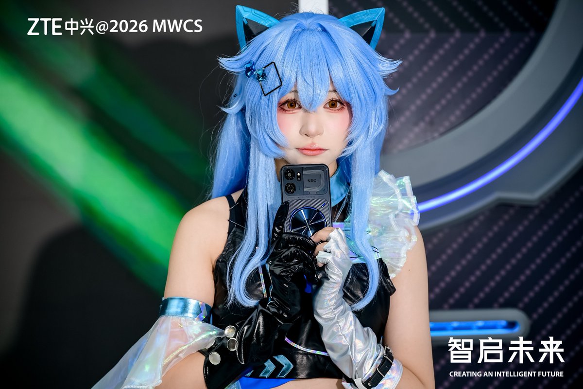 ZTEDevice's tweet photo. Check-in at #MWC26 Shanghai! Spotted Mora &amp; Demi at the booth~ Cool esports girl, sweet and smart buddy #Mimiu!😍
Lots of photos &amp; fun chats with visitors...🥰
Cute anime magic meets cool tech!🤩

#ZTE #iMoochi #AISeeLess #Morin https://t.co/OBEeqNMXSL