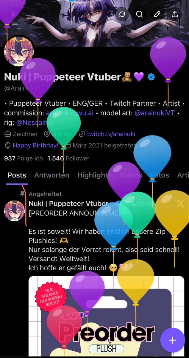 Nuki | Puppeteer Vtuber🧸💜 tweet media