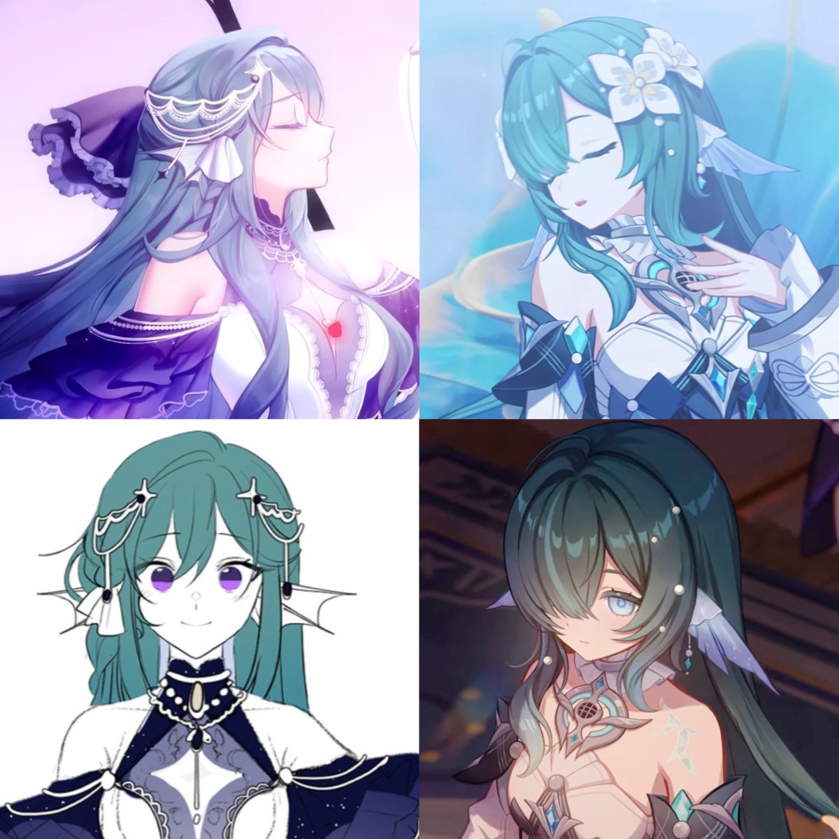 lunaidyllic's tweet photo. Vodyanitsa really reminds me of Cendrillon 🐠's design https://t.co/qayLL0166v