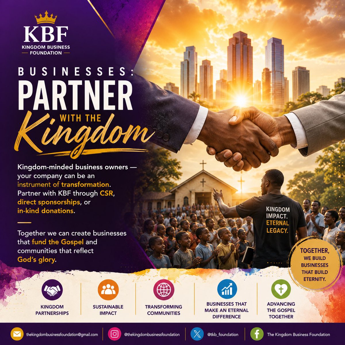 tkb_foundation's tweet photo. #KingdomBusiness #CSRForGod
#BusinessAndFaith #CorporateGiving https://t.co/kpMWCrn8SB
