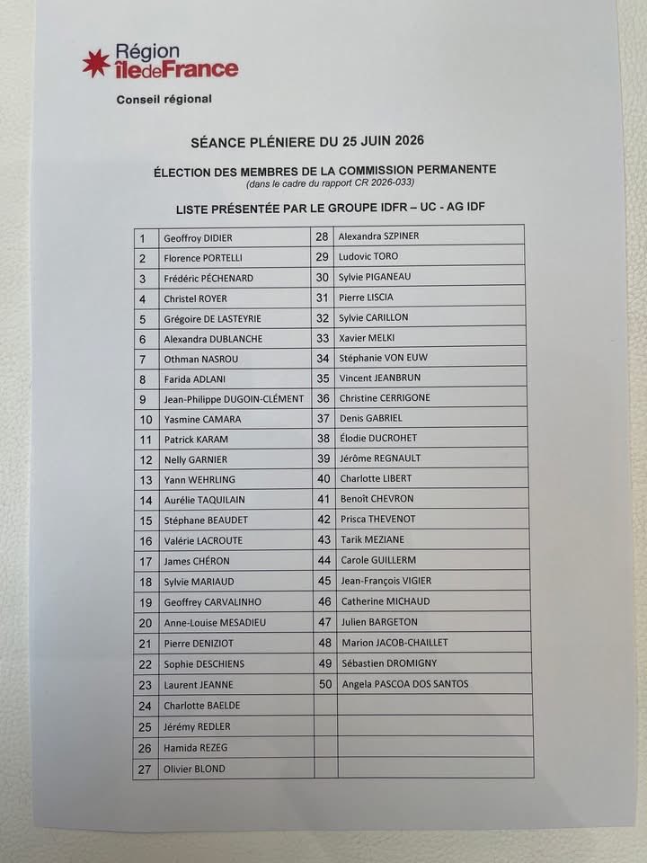 LudovicToro's tweet photo. Séance plénière de la @iledefrance , avec notamment le vote du #compte #financier 2025 et du #budget supplémentaire 2026.
À noter également l’intervention du préfet de police de Paris, M. Patrice Faure.
 
@jfvigier 
@vpecresse https://t.co/QcN5r1oKSo