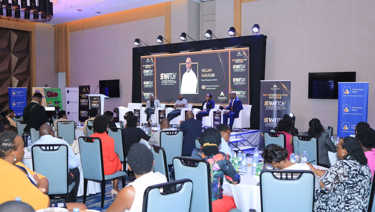 CentenaryBank's tweet photo. HAPPENING NOW

We are live at the SWITCH Conference 2026, hosted by Ascenify Uganda at Four Points by Sheraton. Our ED Business, Joseph Kiwanuka Balikuddembe, will be speaking at the conference under the theme "Networking for Success".

#SWITCHConference https://t.co/gq091zsbLH