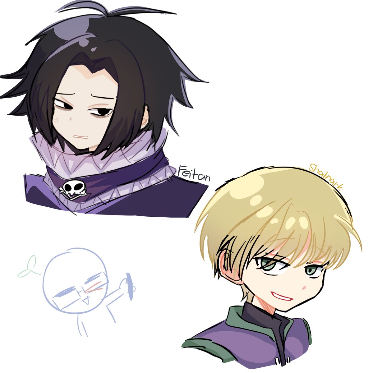 ichiinyaa0's tweet photo. Feitan and Shalnark 🤧 #hunterxhunter #feitan #shalnark https://t.co/v10UVIOGZP