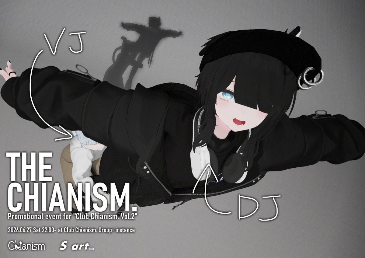 FeelOurChianism's tweet photo. 06.27.Saturday.

『The Chianism.』

OPEN:21:30
START:22:00

▶︎DJ
 Nekomugi7se (1h set)

▶︎VJ
 Saku23

▶︎Join
 Club Chianism. Group+ instance
https://t.co/zXWfLtcdtn

#ClubChianism https://t.co/sm51ANrlmH